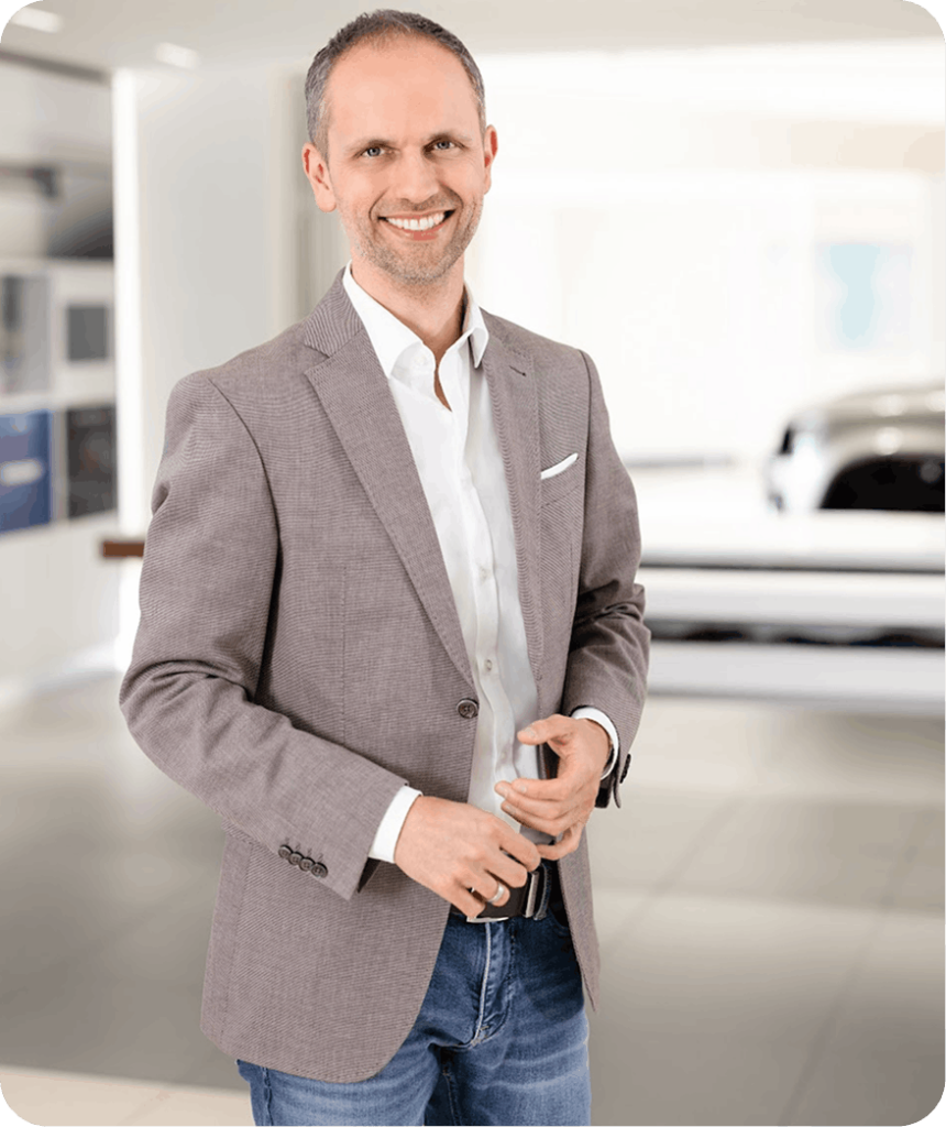 Heute zählt Frank zu den gefragtesten Trainern im Autohausvertrieb.